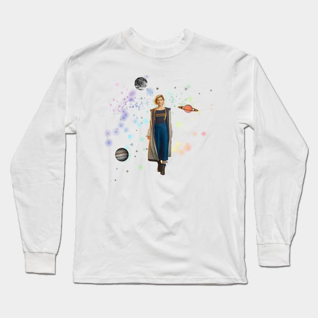 13th Doctor Long Sleeve T-Shirt by ButterfliesT